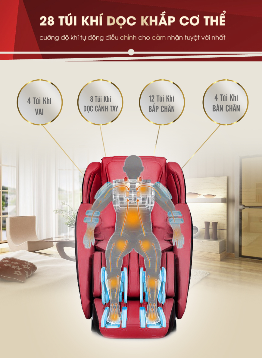GHẾ MASSAGE TOÀN THÂN MBH-4000