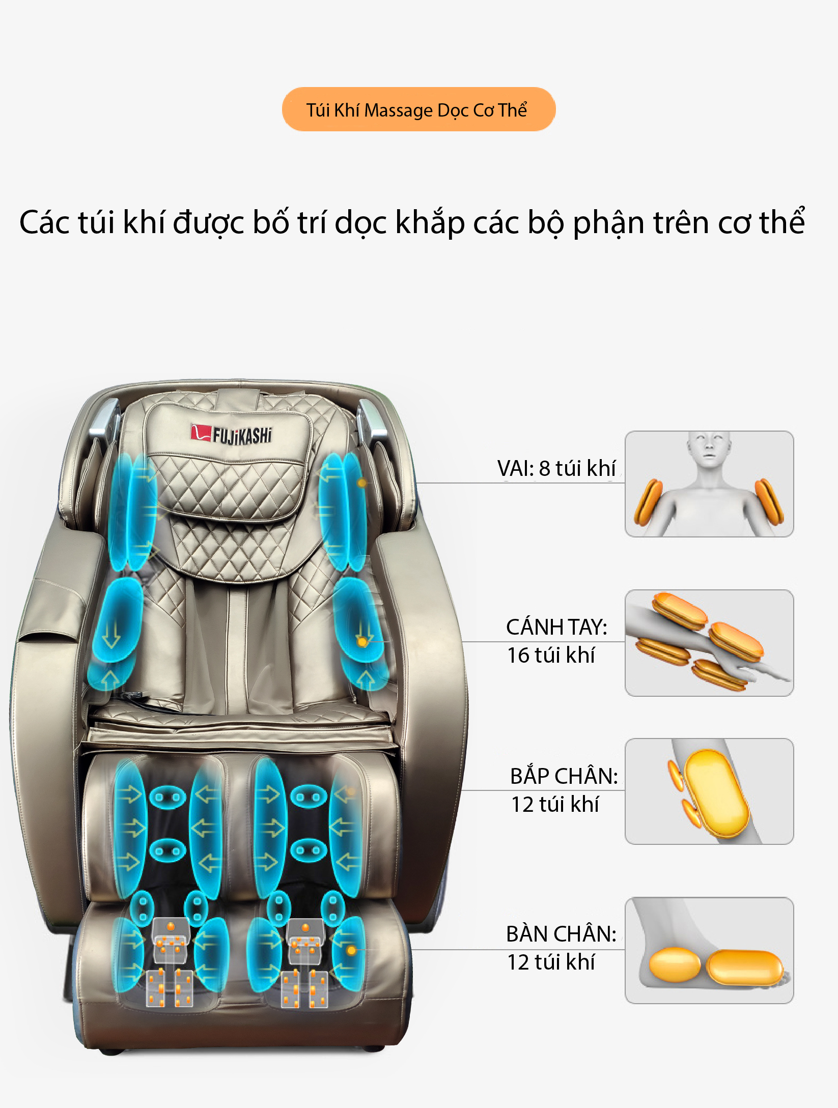 GHẾ MASSAGE TOÀN THÂN MBH -67