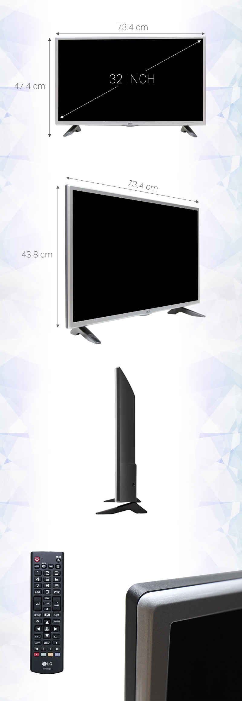 Internet Tivi 32 inch LG 32LH570D