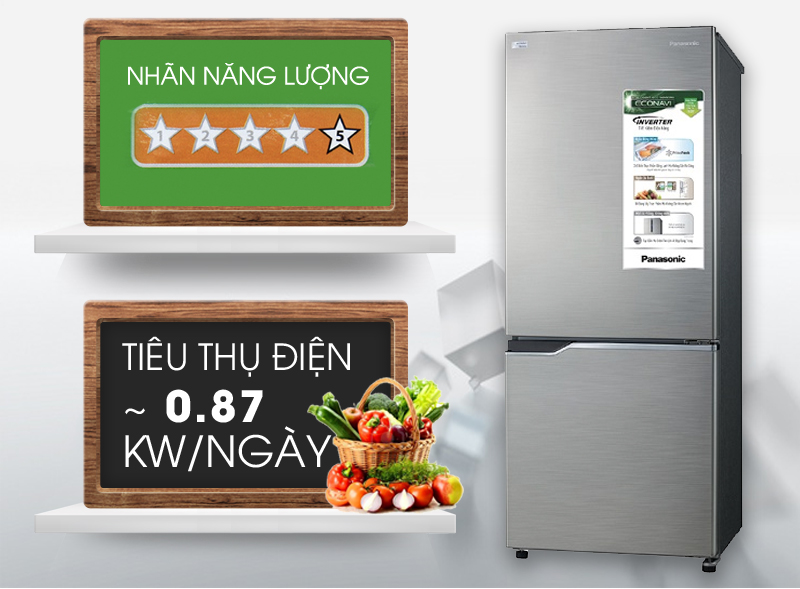 Tủ lạnh Panasonic 290 lít NR-BV328QSVN