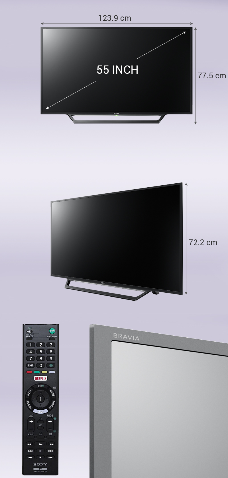 Internet Tivi Sony 55 inch KDL-55W650D