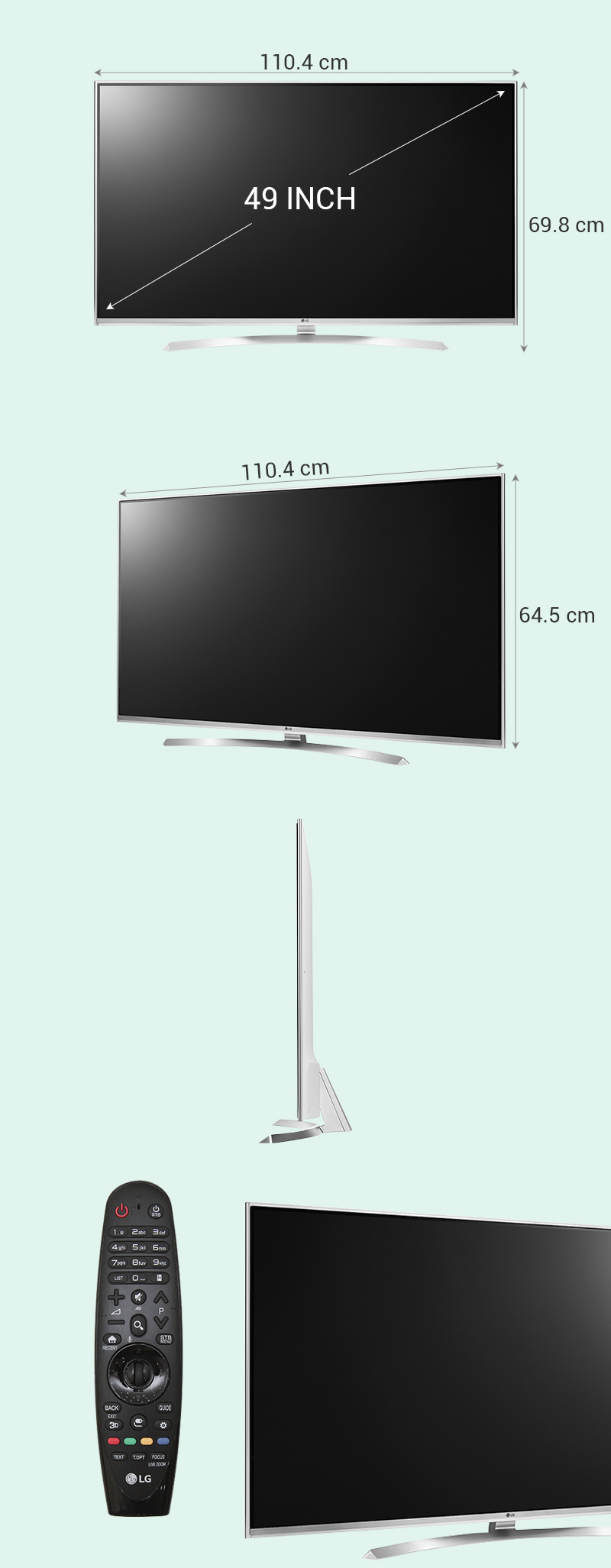 Smart simple tivi LG 49 inch 49LH570T